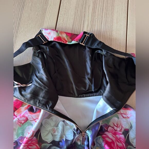 Ted Baker Samra Floral-Swirl Skater Dress, Fuchsia - US Size 4 NWOT - Picture 7 of 15